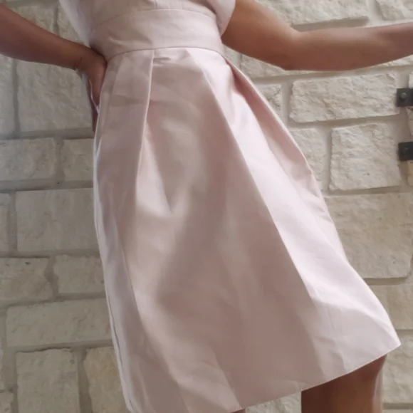 ALFRED SUNG Jewel Neck Satin Cocktail Dress - Picture 7 of 10